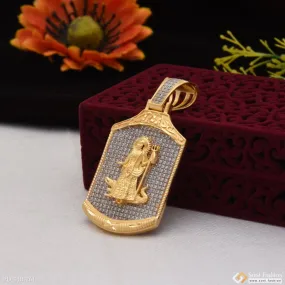 1 Gram Gold Forming Khodiya Maa With Diamond Glittering Design Pendant - Style B261