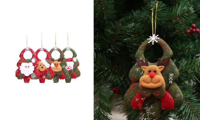 3D Santa Hanging Decoration Pendant