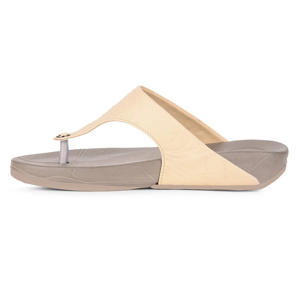 AHA By Liberty DIVA-10 Casual Slides For Women - Beige