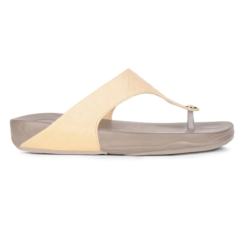 AHA By Liberty DIVA-10 Casual Slides For Women - Beige