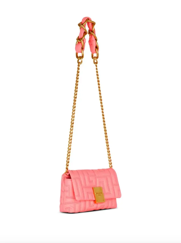 Balmain mini 1945 Soft quilted tote bag