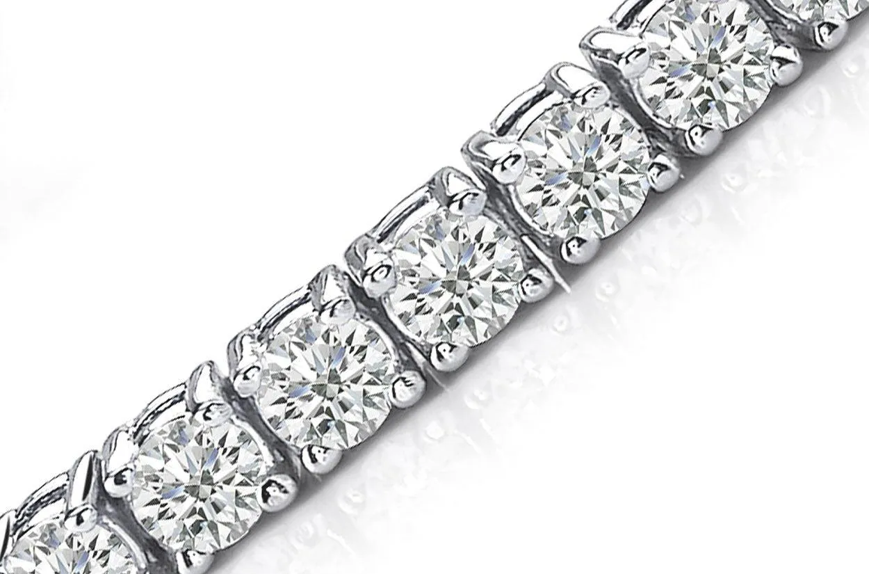 Bracelet 18kt White Gold Tennis with 69 Diamonds