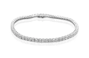 Bracelet 18kt White Gold Tennis with 69 Diamonds