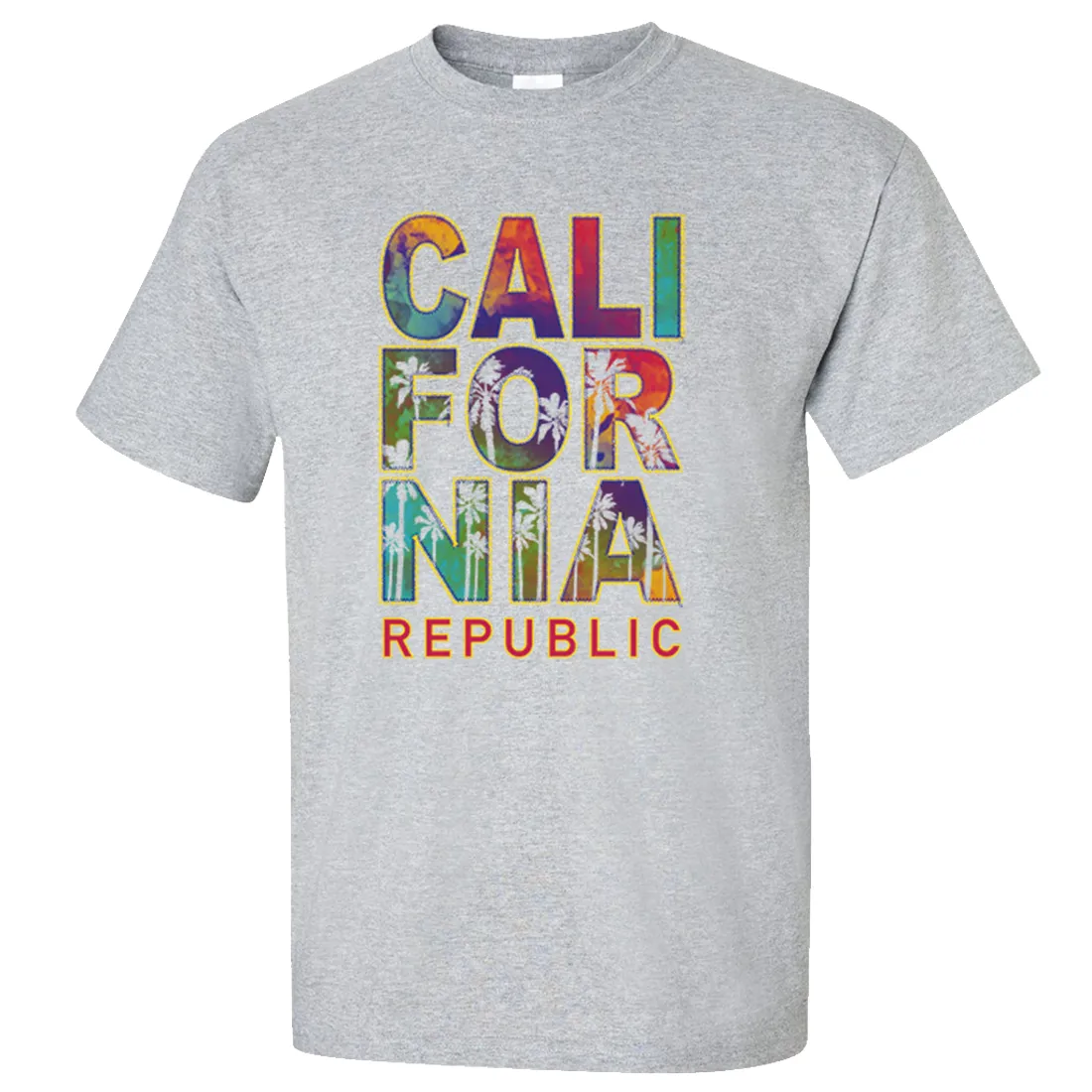 California Pastel Stitched Style Asst Colors T-shirt/tee