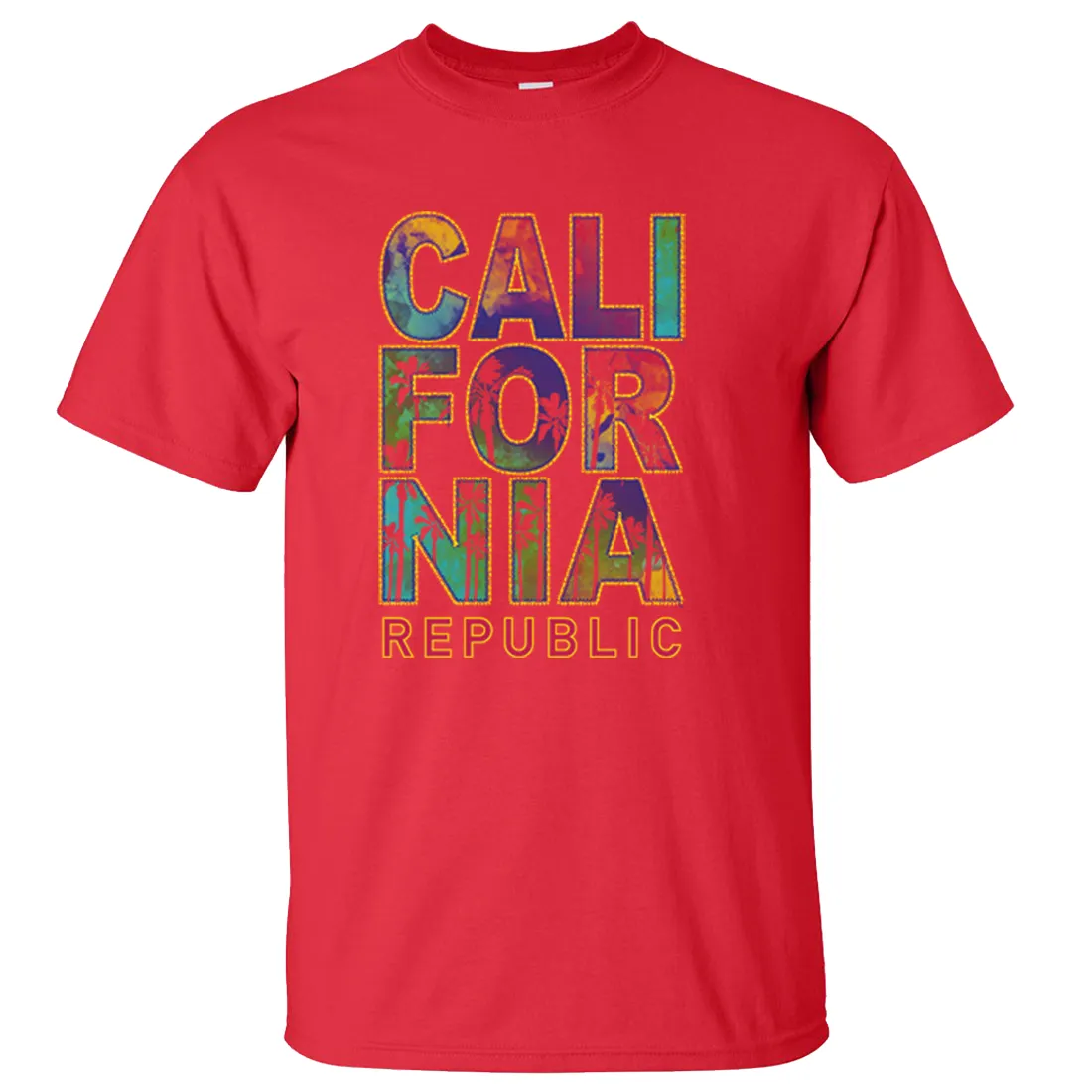 California Pastel Stitched Style Asst Colors T-shirt/tee