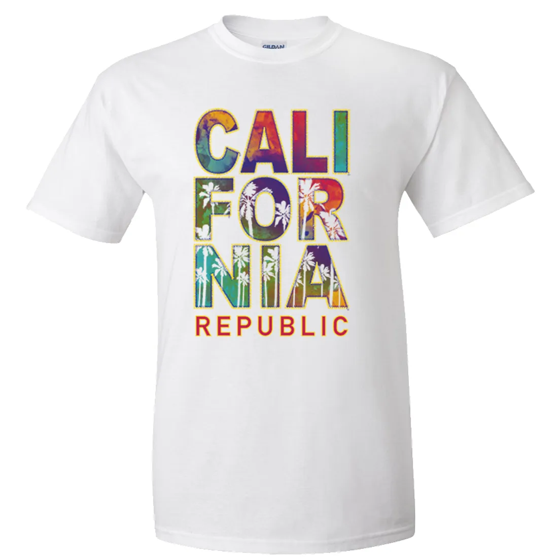 California Pastel Stitched Style Asst Colors T-shirt/tee