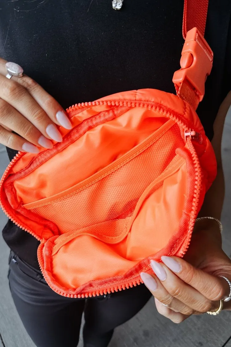 Dani Puff Crossbody - Tangerine