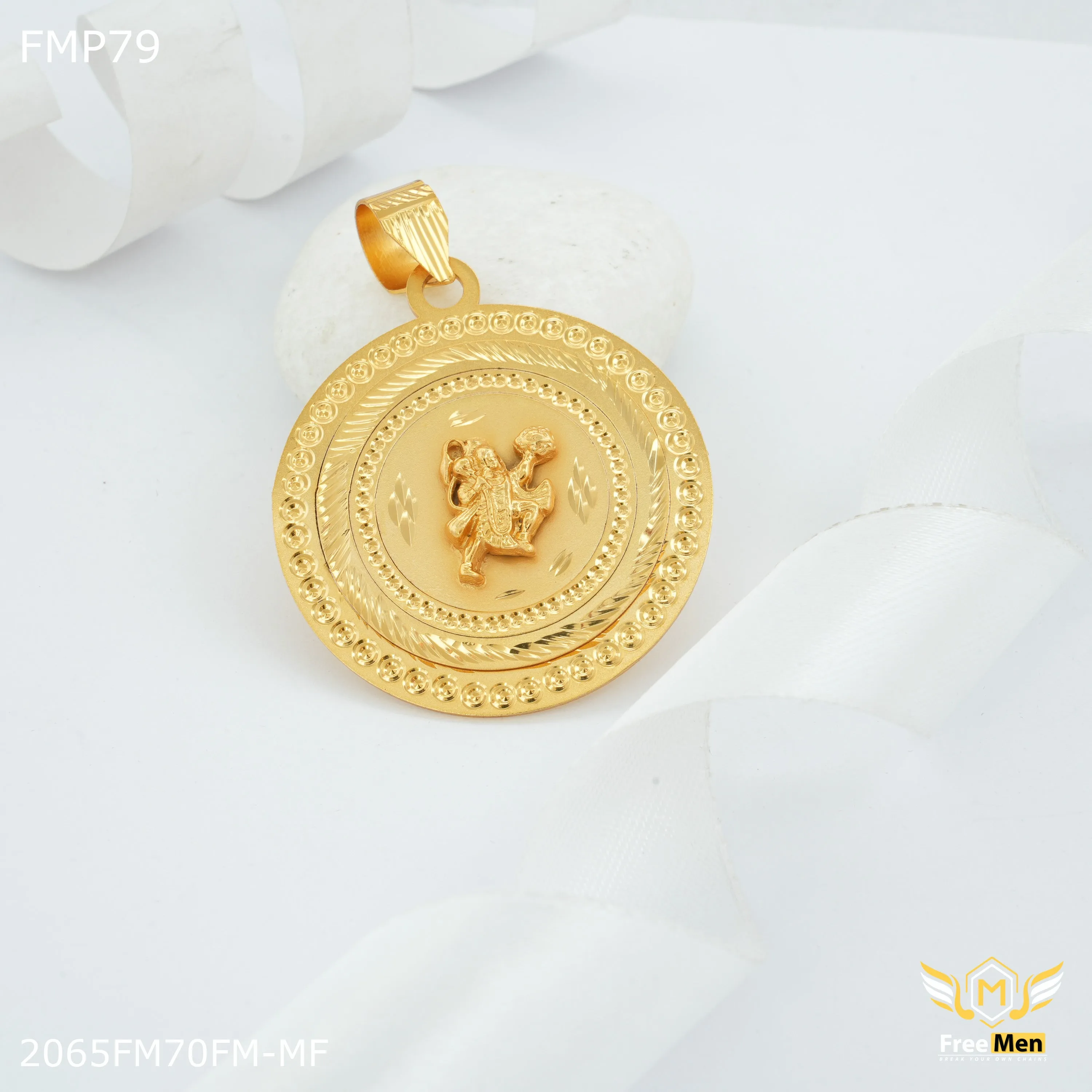 Freemen 3D with Hanuman Pendent for Men - FMP79