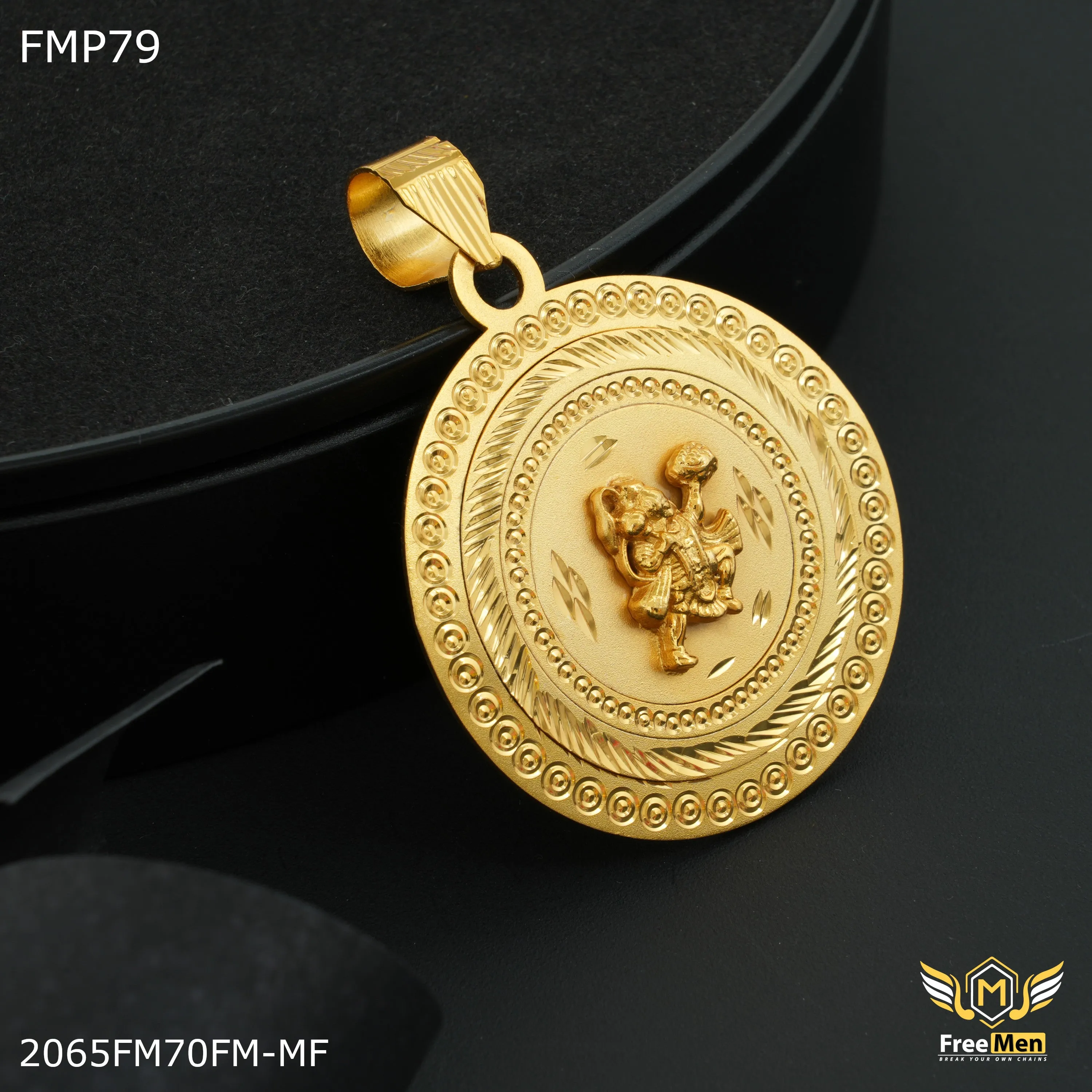 Freemen 3D with Hanuman Pendent for Men - FMP79