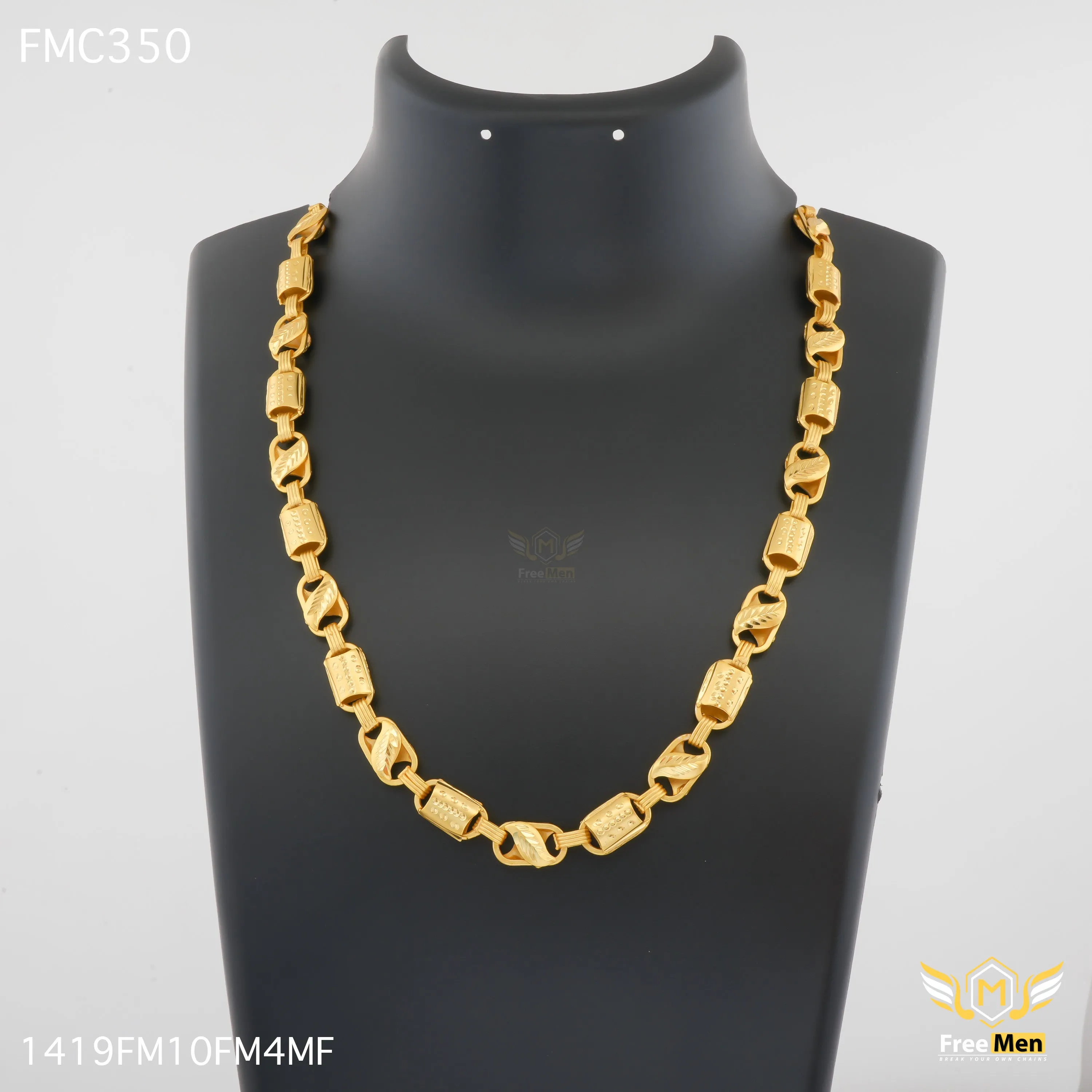 Freemen Fantastic Leaf Nawabi Chain Design For Men - FMC350