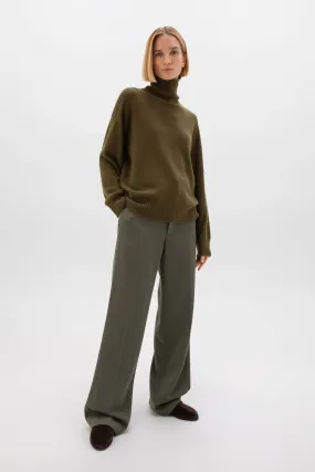 Gauzy Cashmere Roll Neck