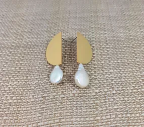 Gold Moon Phase Earrings