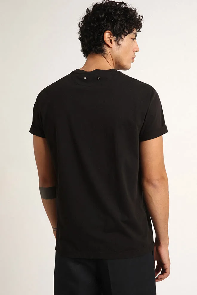 Golden Collection distressed T-shirt in vintage black