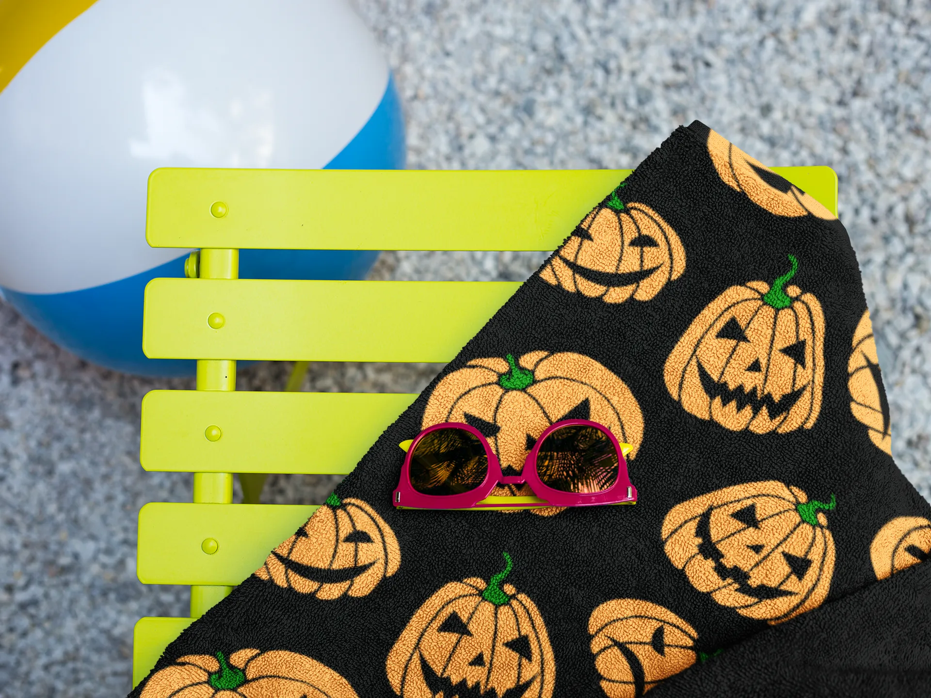 Jack-o-Lanterns Beach Towel