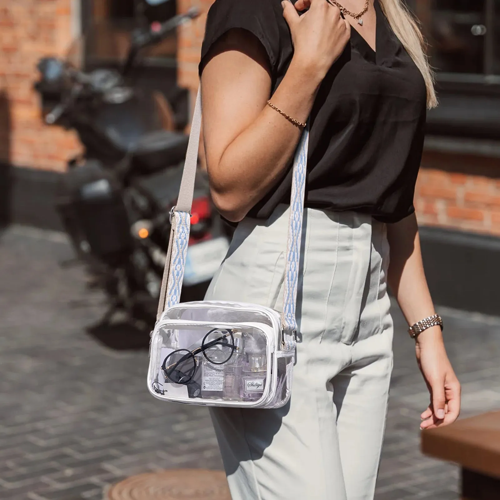 Nola Clear Stadium-Approved Crossbody Bags for Women