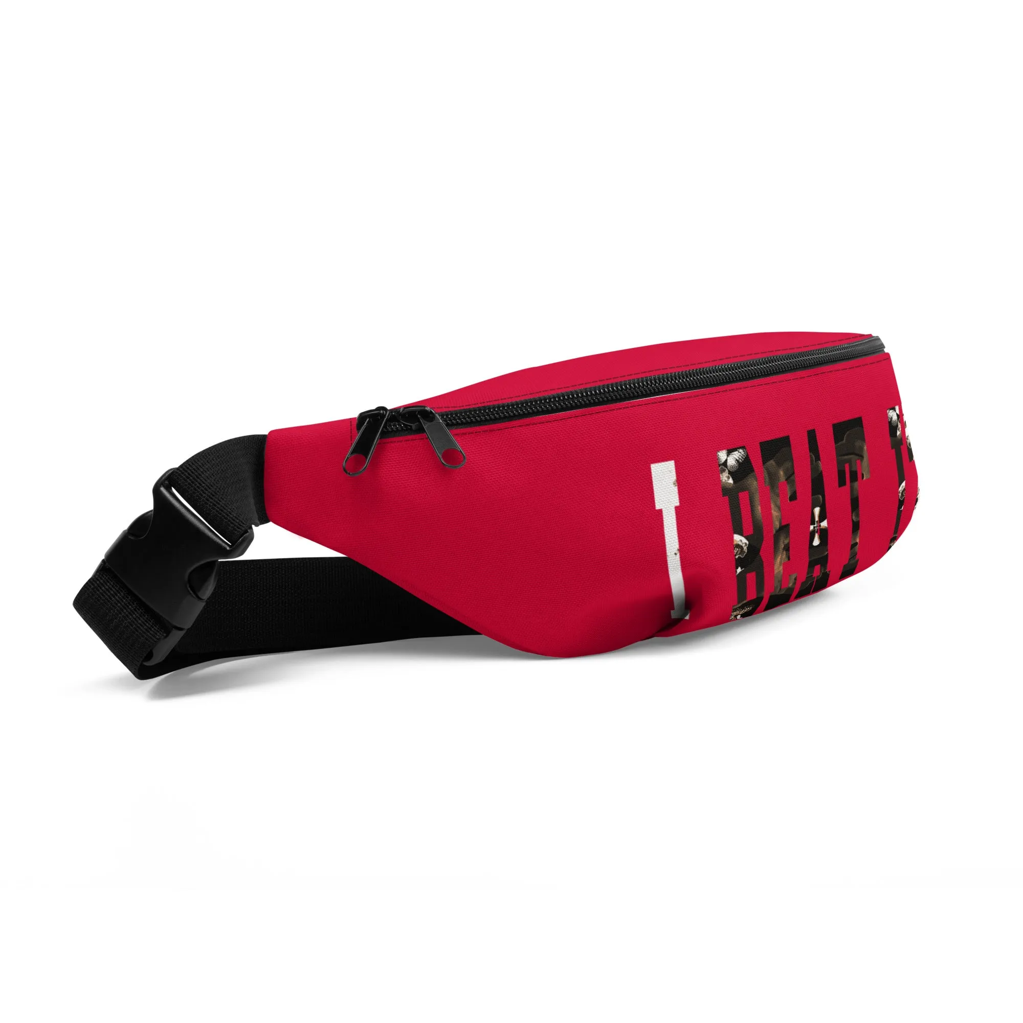 Red Fanny Pack-"I Beat it" Graphic