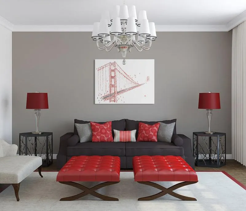 Seven Wall Art - Ant men Art - The Golden Gate Bridge 48x36 Inch (120x90cm)