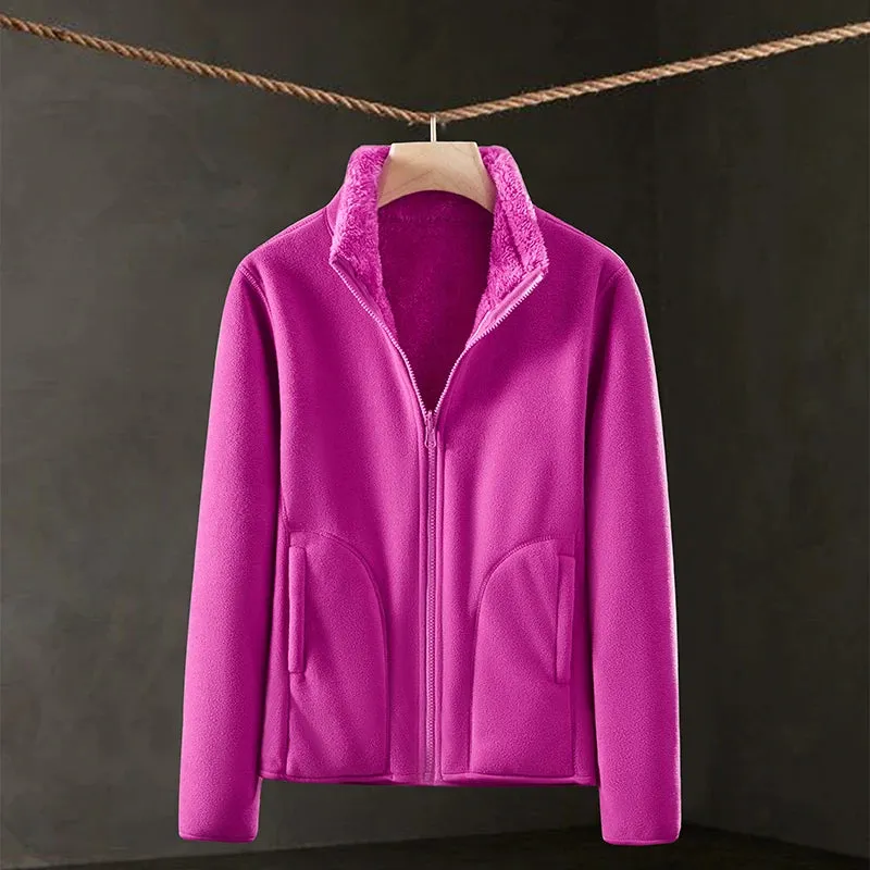 Women's Double-Sided Fleece Winter Coat