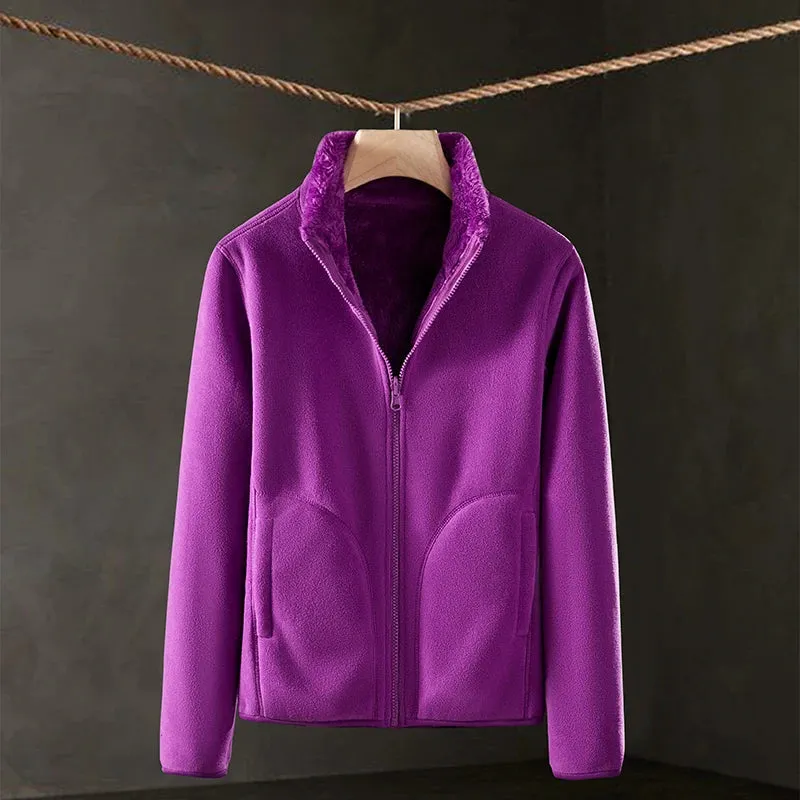 Women's Double-Sided Fleece Winter Coat