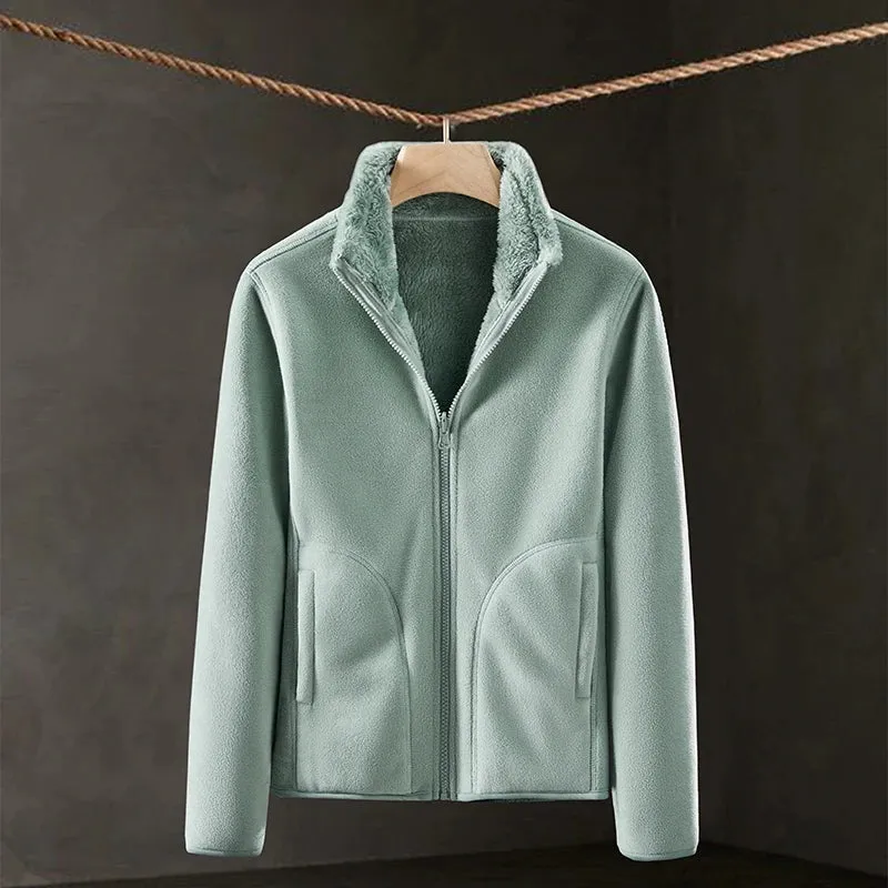 Women's Double-Sided Fleece Winter Coat