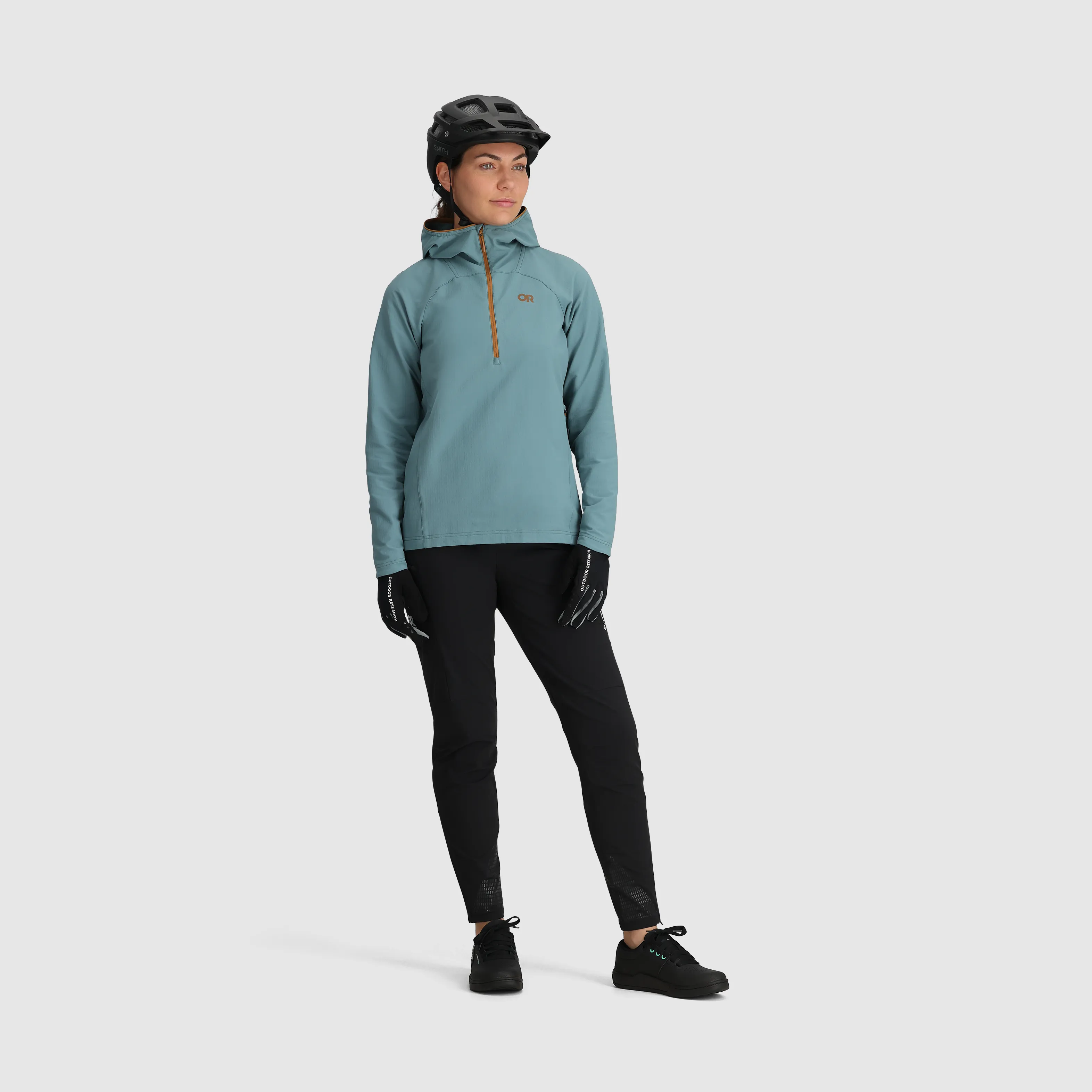 Women's Freewheel Half Zip Soft Shell MTB Hoodie